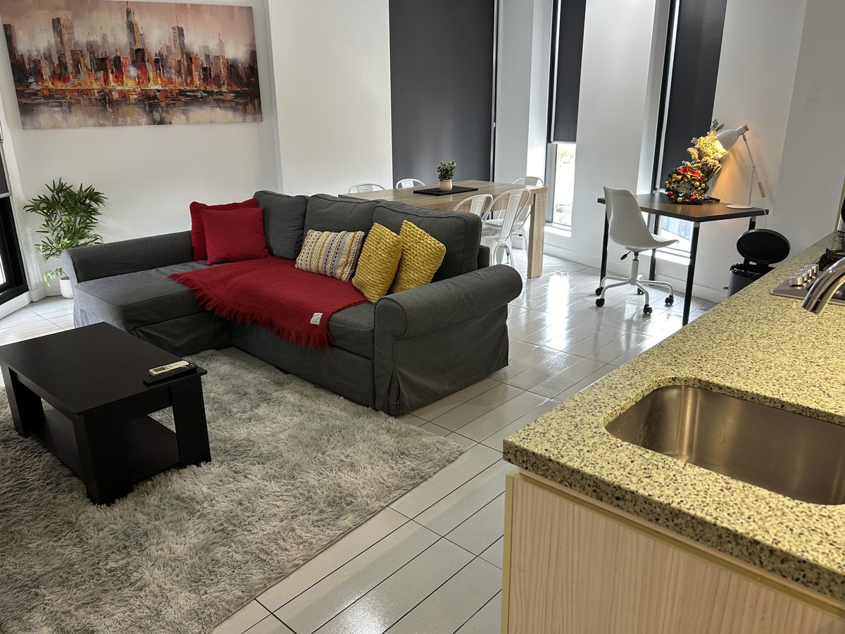 Living area detailed from skirting boards to glass